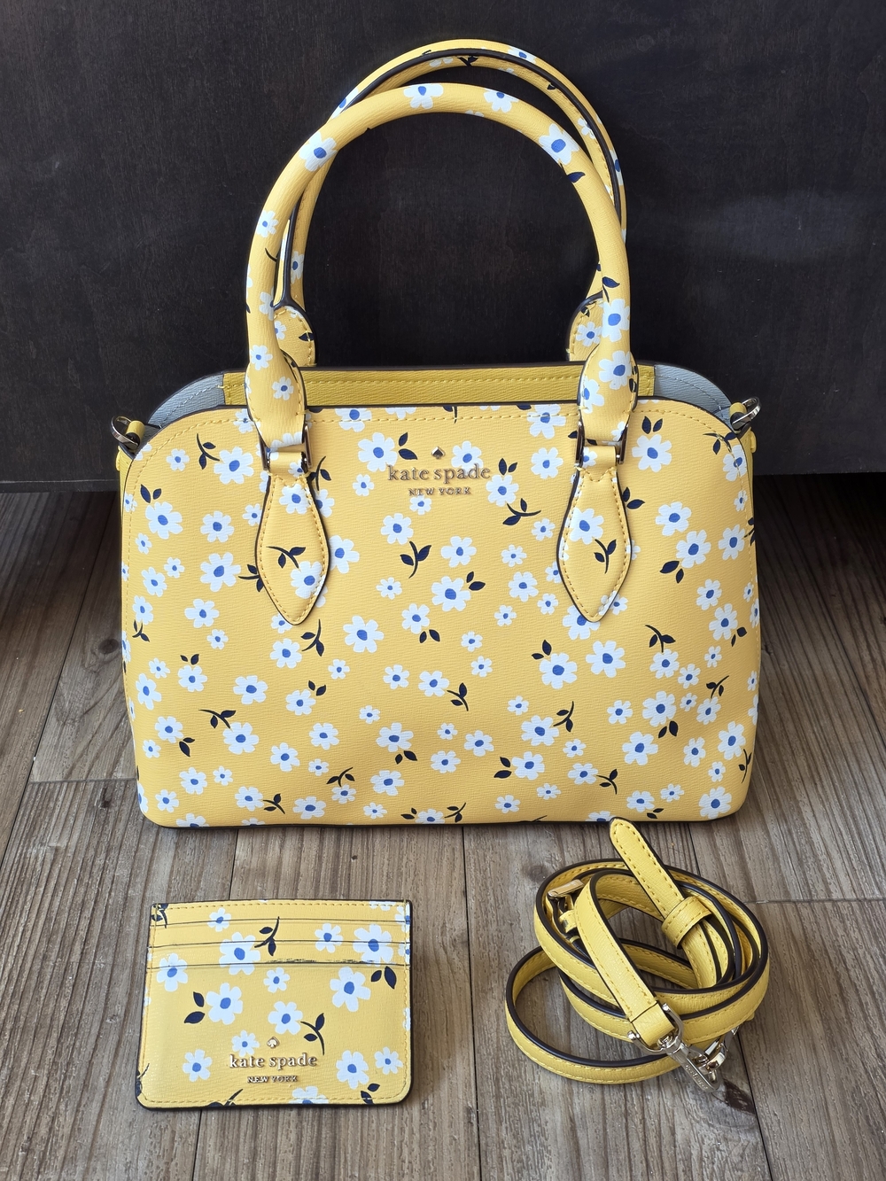 Kate Spade New York Darcy Small Fleurette Floral Satchel + Cardholder